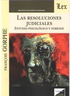 las resoluciones judiciales-françois gorphe-9789563920093