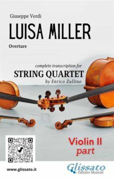 violin ii part of "luisa miller" for string quartet (ebook)-9791220866293
