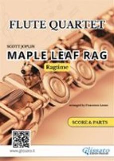 flute quartet / ensemble "maple leaf rag" score &amp; parts (ebook)-9791223056493