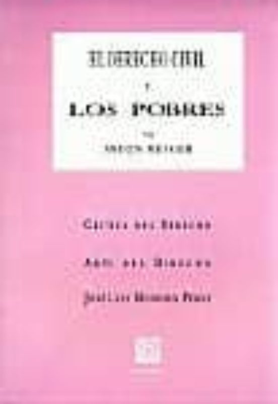 Portada de El Derecho Civil Y Los Pobres