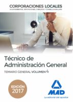 tecnico de administracion general de corporaciones locales: temario general (vol. 4)-9788414213643 tecnico de administracion general de corporaciones locales: temario general (vol. 4)-9788414213643