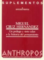 M.cruz hernandez. prologo y siete calas Libro gratis para descargar en ipod