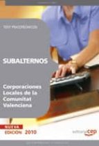SUBALTERNOS DE CORPORACIONES LOCALES DE LA COMUNITAT VALENCIANA: TEST PSICOTECNICOS