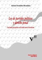 ley de partidos politicos y derecho penal-antonio fernandez hernandez-9788498760453 ley de partidos politicos y derecho penal-antonio fernandez hernandez-9788498760453