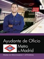 AYUDANTE DE OFICIO METRO DE MADRID PRUEBA DE PERSONALIDAD Y APTITUDINAL