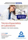 tecnico especialista en laboratorio del servicio de salud del principado de asturias: temario y test parte general-9788414225103 tecnico especialista en laboratorio del servicio de salud del principado de asturias: temario y test parte general-9788414225103
