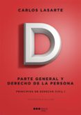 principios de derecho civil i. parte general y derecho de la pers ona (19ª ed)-carlos lasarte alvarez-9788415664703 principios de derecho civil i. parte general y derecho de la pers ona (19ª ed)-carlos lasarte alvarez-9788415664703