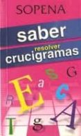 saber resolver crucigramas-9788430311903 saber resolver crucigramas-9788430311903
