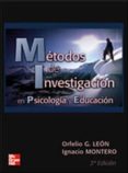metodos de investigacion en psicologia y educacion (3ª ed.)-orfelio g. leon-ignacio montero-9788448136703 metodos de investigacion en psicologia y educacion (3ª ed.)-orfelio g. leon-ignacio montero-9788448136703