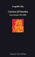 concierto del desorden: poesia reunida (1981-2008)-leopoldo alas clarin-9788498957303 concierto del desorden: poesia reunida (1981-2008)-leopoldo alas clarin-9788498957303