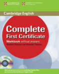 complete first certificate: workbook with audio cd (zona portugal)-9780521698313 complete first certificate: workbook with audio cd (zona portugal)-9780521698313