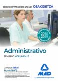 administrativos del servicio vasco de salud-osakidetza. temario volumen 2-9788414215913 administrativos del servicio vasco de salud-osakidetza. temario volumen 2-9788414215913