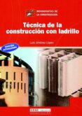 tecnica de la construccion con ladrillo-luis jimenez lorca-9788432911613 tecnica de la construccion con ladrillo-luis jimenez lorca-9788432911613