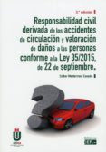 responsabilidad civil derivada de los accidentes de circulación y valoración de daños a las personas conforme a la ley 35/2015, de 22 de septiembre-esther monterroso casado-9788445437513 responsabilidad civil derivada de los accidentes de circulación y valoración de daños a las personas conforme a la ley 35/2015, de 22 de septiembre-esther monterroso casado-9788445437513