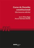 curso de derecho constitucional (16ª ed.)-javier perez royo-9788491235613 curso de derecho constitucional (16ª ed.)-javier perez royo-9788491235613