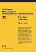 entrevistas cualitativas (cuadernos metodologicos nº 32)-miguel valles-9788474763423 entrevistas cualitativas (cuadernos metodologicos nº 32)-miguel valles-9788474763423