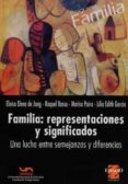 familia: representaciones y significados. una lucha entre semejan zas y diferencias-eloísa elena de jong-raquel (comp.) basso-9789508023223 familia: representaciones y significados. una lucha entre semejan zas y diferencias-eloísa elena de jong-raquel (comp.) basso-9789508023223