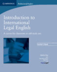 introduction to international legal english: a course for classro om of self-study use: teacher s book-matt firth-9780521712033 introduction to international legal english: a course for classro om of self-study use: teacher s book-matt firth-9780521712033