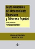 leyes generales del ordenamiento financiero y tributario español (2ª ed)-francisco (ed.) escribano-9788430955633 leyes generales del ordenamiento financiero y tributario español (2ª ed)-francisco (ed.) escribano-9788430955633