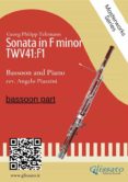 Descargas gratuitas para libros en pdf (BASSOON PART) SONATA IN F MINOR - BASSOON AND PIANO