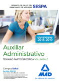 auxiliar administrativo del servicio de salud del principado de asturias (sespa): temario parte especifica (vol. 2)-9788414220443 auxiliar administrativo del servicio de salud del principado de asturias (sespa): temario parte especifica (vol. 2)-9788414220443