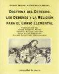 doctrina del derecho,los deberes y la religion para curso element al-georg wilhelm friedrich hegel-9788476844243 doctrina del derecho,los deberes y la religion para curso element al-georg wilhelm friedrich hegel-9788476844243