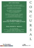 ley concursal. ley de mediacion en asuntos civiles y mercantiles. real decreto 980-2013 (ebook)-9788490850343 ley concursal. ley de mediacion en asuntos civiles y mercantiles. real decreto 980-2013 (ebook)-9788490850343