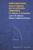 intervenciones psicologicas en la psicosis temprana: un manual de tratamiento-john f.m. gleeson-9788433020253 intervenciones psicologicas en la psicosis temprana: un manual de tratamiento-john f.m. gleeson-9788433020253