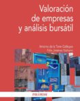 valoración de empresas y análisis bursátil-antonio de la torre gallegos-felix jimenez naharro-9788436831153 valoración de empresas y análisis bursátil-antonio de la torre gallegos-felix jimenez naharro-9788436831153