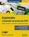 arquimedes y generador de precios cype-alvaro de fuentes ruiz-9788441529953 arquimedes y generador de precios cype-alvaro de fuentes ruiz-9788441529953