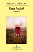 para isabel: un mandala-antonio tabucchi-9788433979063 para isabel: un mandala-antonio tabucchi-9788433979063