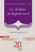 ley de bases de regimen local: texto integro actualizado y test: coleccion legislativa cep-9788468101163 ley de bases de regimen local: texto integro actualizado y test: coleccion legislativa cep-9788468101163