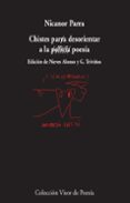chistes para desorientar a la poesia (4ª ed.)-nicanor parra-9788475222363 chistes para desorientar a la poesia (4ª ed.)-nicanor parra-9788475222363