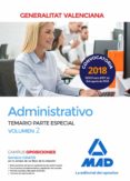 administrativo de la generalitat valenciana. temario parte especial (vol. 2)-9788414221273 administrativo de la generalitat valenciana. temario parte especial (vol. 2)-9788414221273