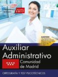auxiliar administrativo comunidad de madrid: ortografia y test psicotecnicos-9788468180373 auxiliar administrativo comunidad de madrid: ortografia y test psicotecnicos-9788468180373