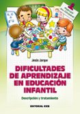 dificultades de aprendizaje en educacion infantil-jesus jarque garcia-9788498427073 dificultades de aprendizaje en educacion infantil-jesus jarque garcia-9788498427073