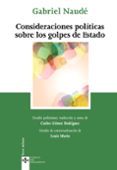 consideraciones politicas sobre los golpes de estado-gabriel naude-9788430953783 consideraciones politicas sobre los golpes de estado-gabriel naude-9788430953783