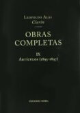 obras completas (vol. ix): articulos 1895-1897-leopoldo alas clarin-9788484590583 obras completas (vol. ix): articulos 1895-1897-leopoldo alas clarin-9788484590583