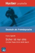 sicher ist mur eins (niveaustufe a2)-franz specht-9783190016693 sicher ist mur eins (niveaustufe a2)-franz specht-9783190016693