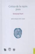 critica de la razon pura (edicion bilingue aleman- español)-immanuel kant-9786071601193 critica de la razon pura (edicion bilingue aleman- español)-immanuel kant-9786071601193