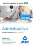 administrativo del servicio andaluz de salud: temario especifico (vol. 2)-9788414211793 administrativo del servicio andaluz de salud: temario especifico (vol. 2)-9788414211793