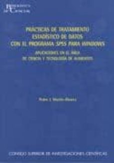 Portada de PRACTICAS DE TRATAMIENTO ESTADISTICO DE DATOS CON EL PROGRAMA SPS S PARA WINDOWS