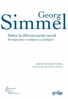 Portada de SOBRE LA DIFERENCIACION SOCIAL: INVESTIGACIONES SOCIOLOGICAS Y PSICOLOGICAS