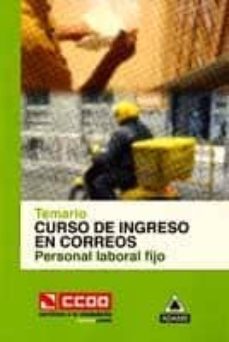 Portada de CURSO DE INGRESO EN CORREOS PERSONAL LABORAL FIJO: TEMARIO