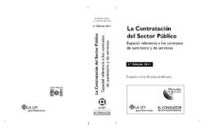 Portada de LA CONTRATACION DEL SECTOR PUBLICO 3ª EDICION
