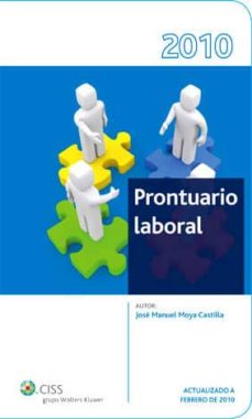 Portada de PRONTUARIO LABORAL 2010