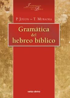 Portada de GRAMATICA DEL HEBREO BIBLICO