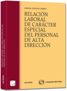 Portada de RELACION LABORAL DE CARACTER ESPECIAL DEL PERSONAL DE ALTA DIRECC ION