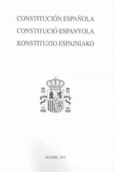 Portada de CONSTITUCION ESPAÑOLA