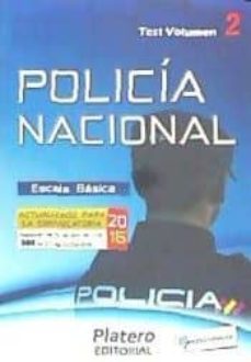 Portada de POLICA NACIONAL. ESCALA BSICA. TEST. VOLUMEN II